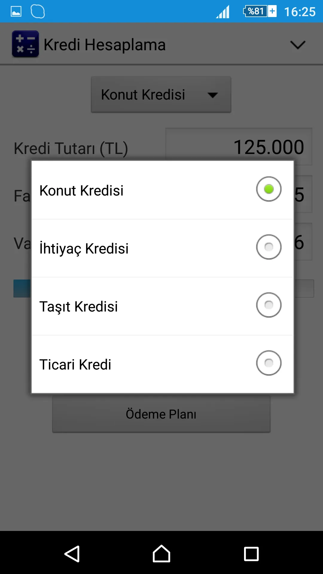 Kredi Hesaplama | Indus Appstore | Screenshot