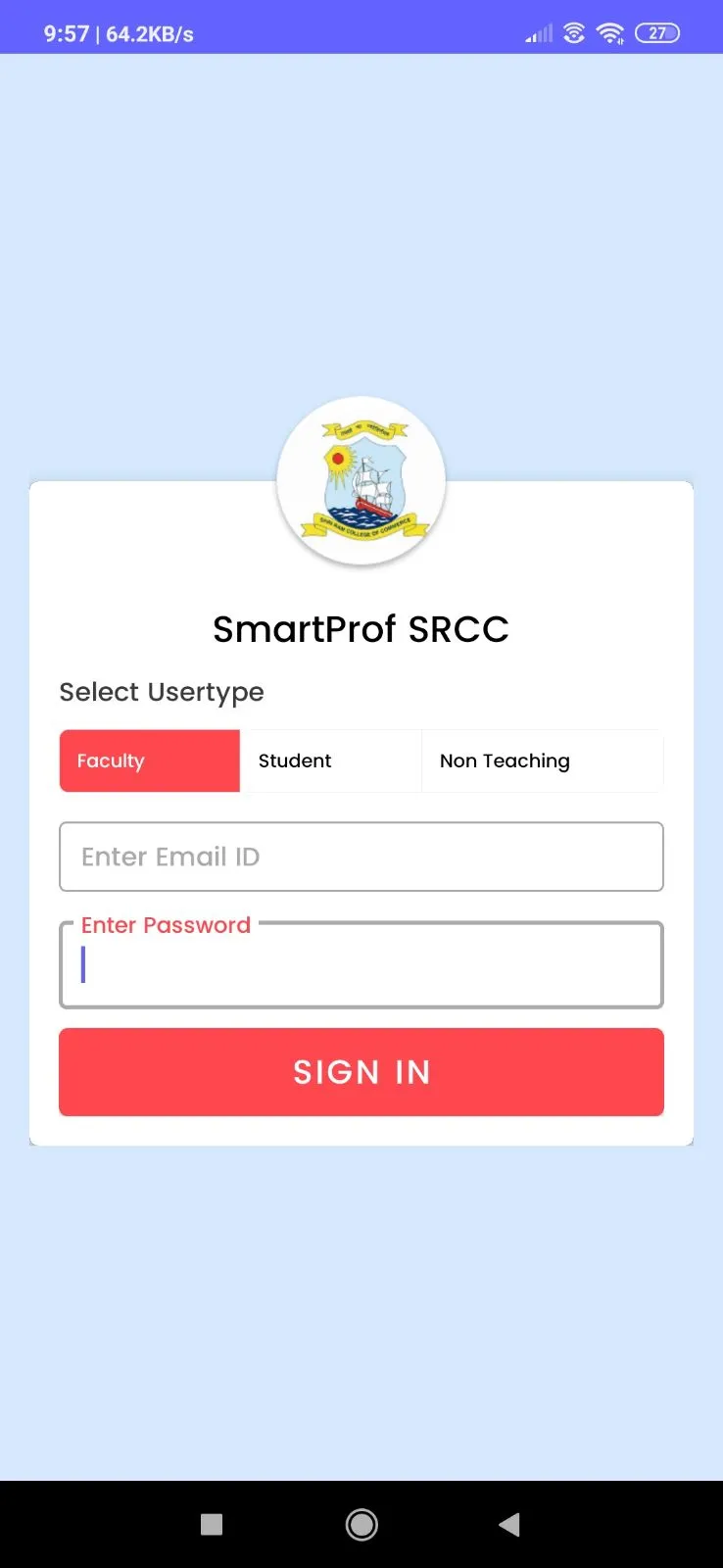 SmartProf SRCC | Indus Appstore | Screenshot