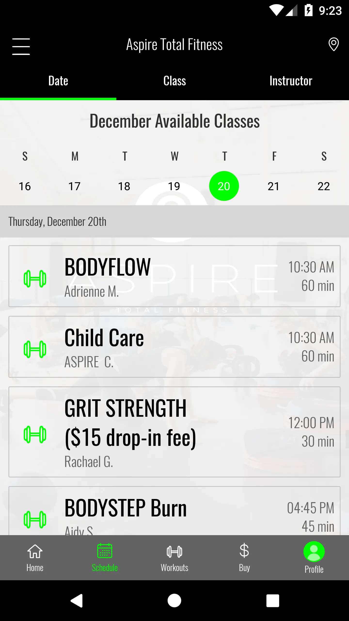 ASPIRE TOTAL FITNESS | Indus Appstore | Screenshot