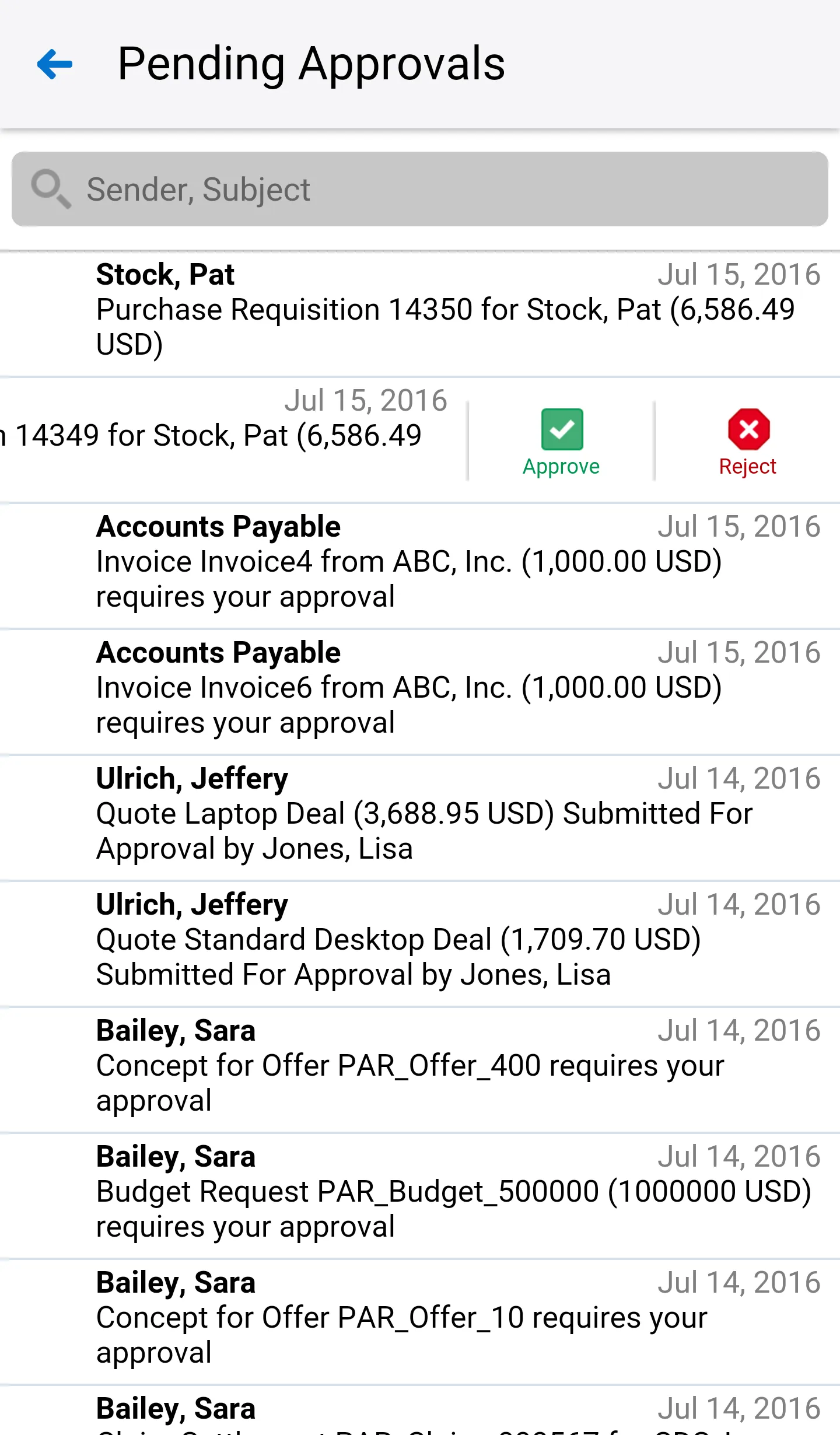 Approvals for EBS | Indus Appstore | Screenshot