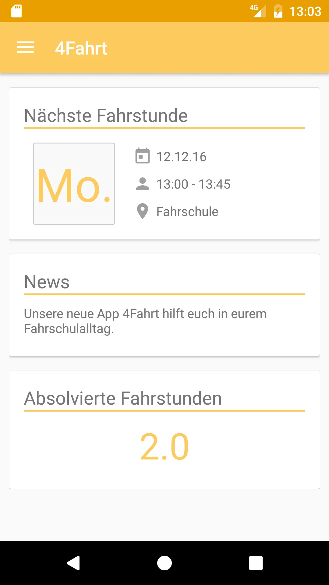 4Fahrt - die Fahrschulenapp | Indus Appstore | Screenshot