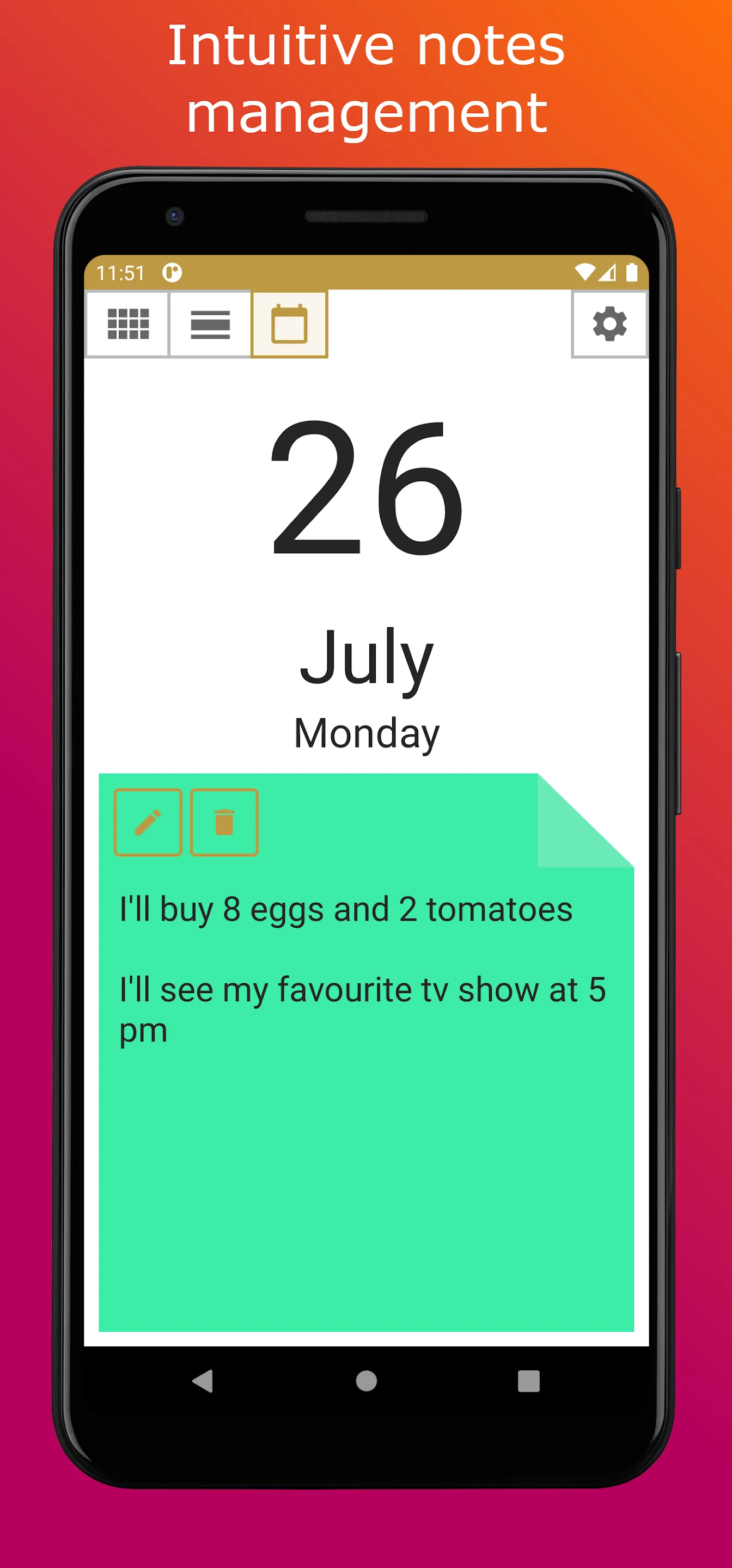 Note Calendar | Indus Appstore | Screenshot