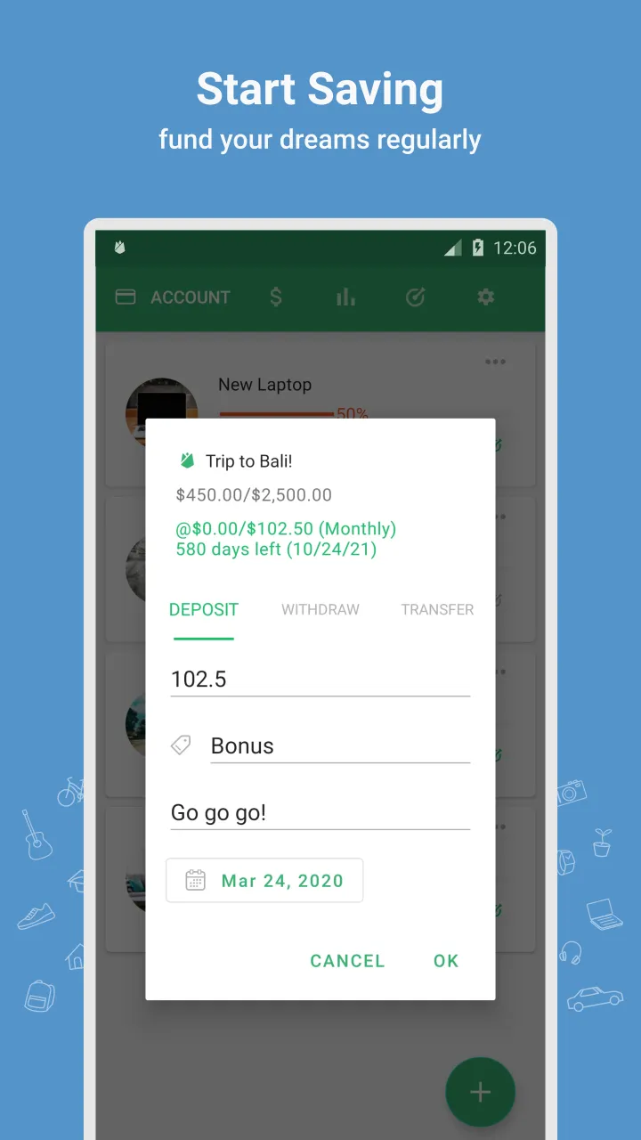 Thriv - Savings Goal Tracker | Indus Appstore | Screenshot