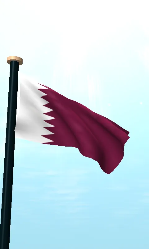 Qatar Flag 3D Free Wallpaper | Indus Appstore | Screenshot