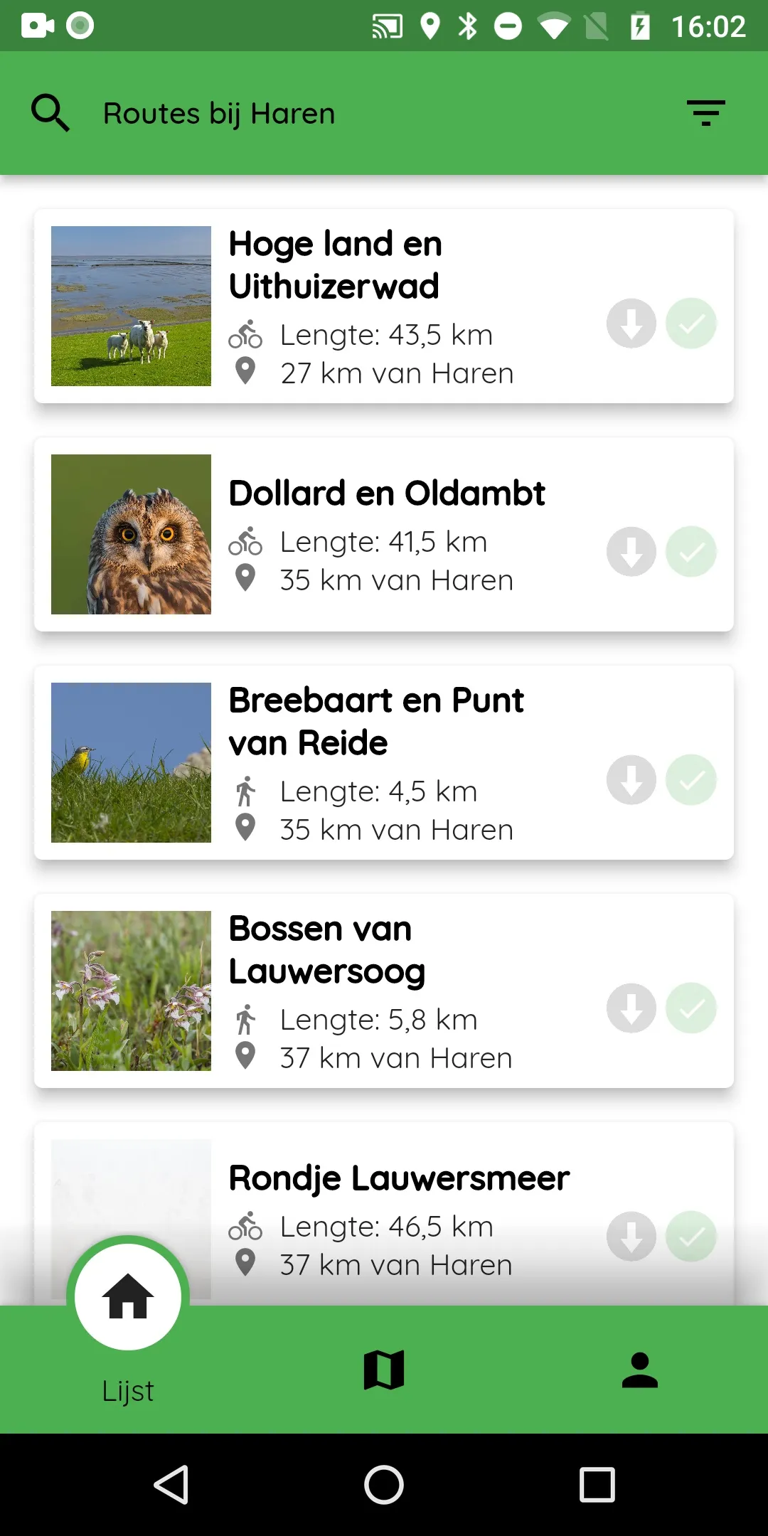 Crossbill Routes Wadden | Indus Appstore | Screenshot