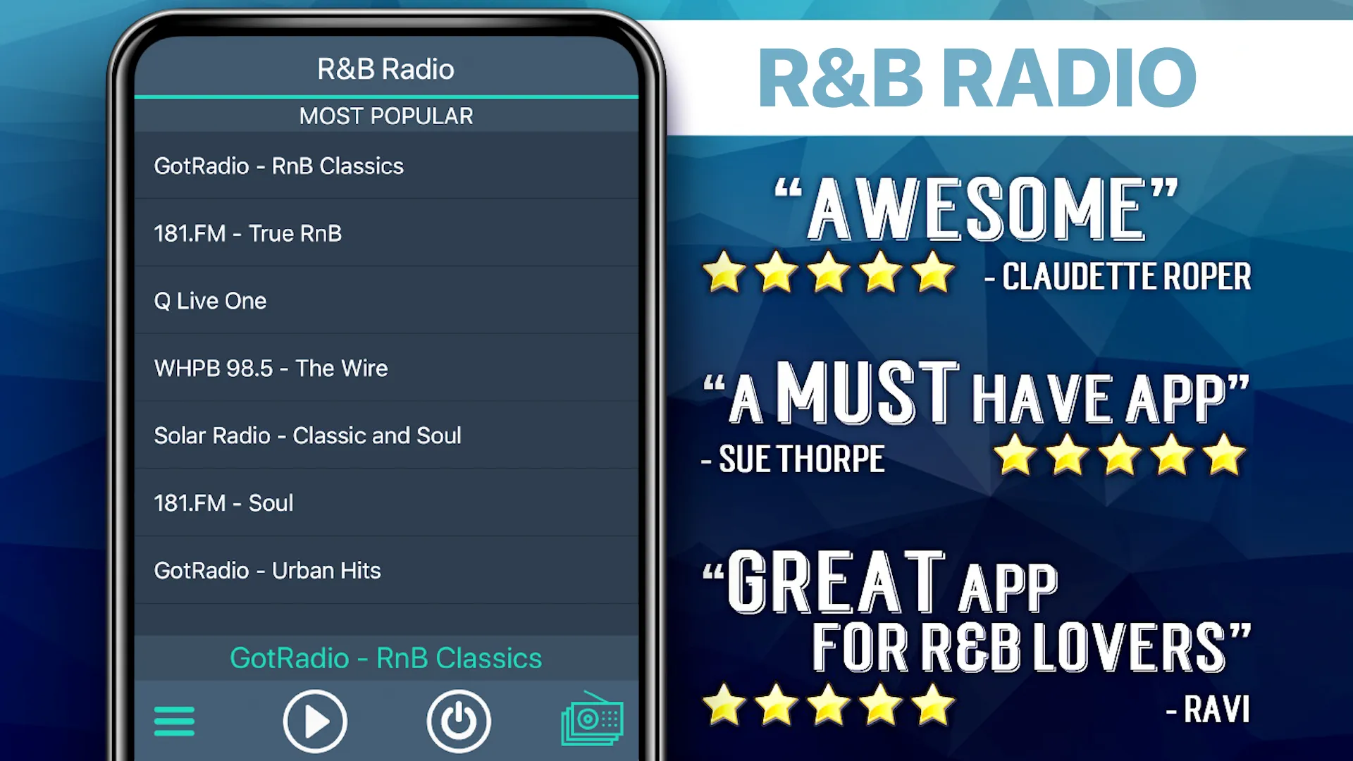 RnB Radio Favorites | Indus Appstore | Screenshot