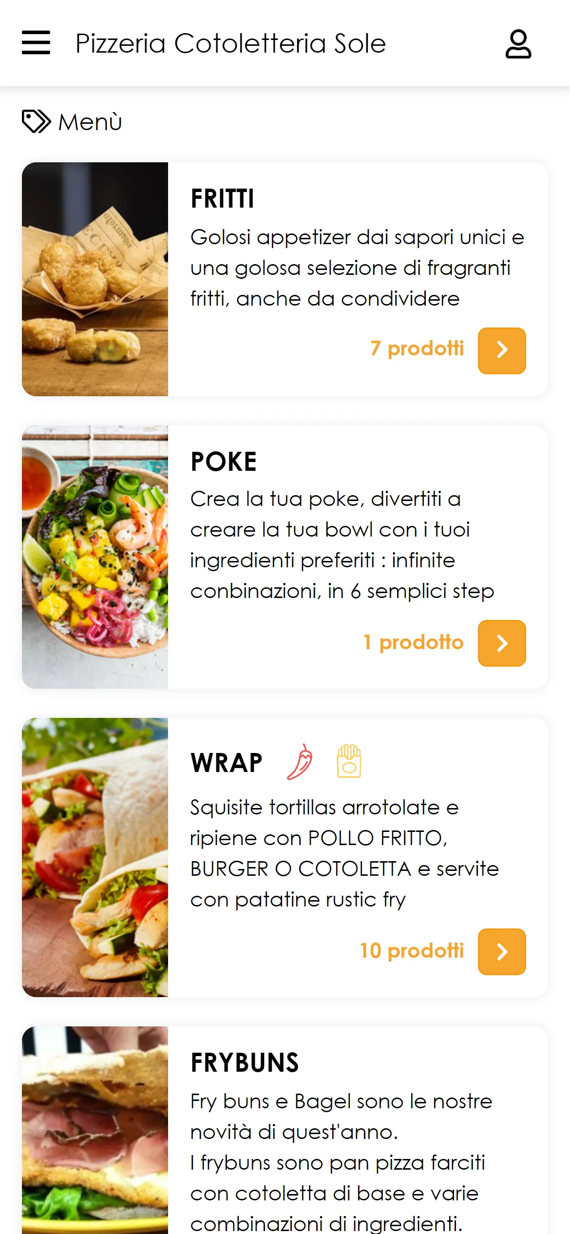 Pizzeria Cotoletteria Sole | Indus Appstore | Screenshot