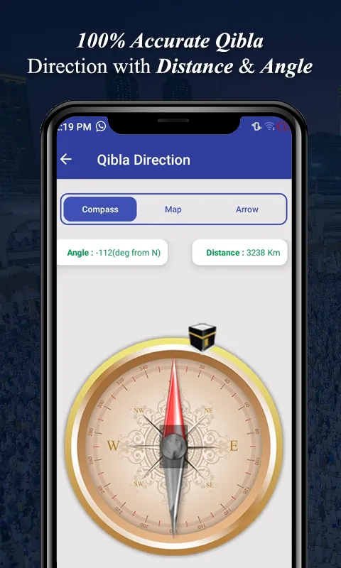 Qibla Finder: Qibla Direction | Indus Appstore | Screenshot