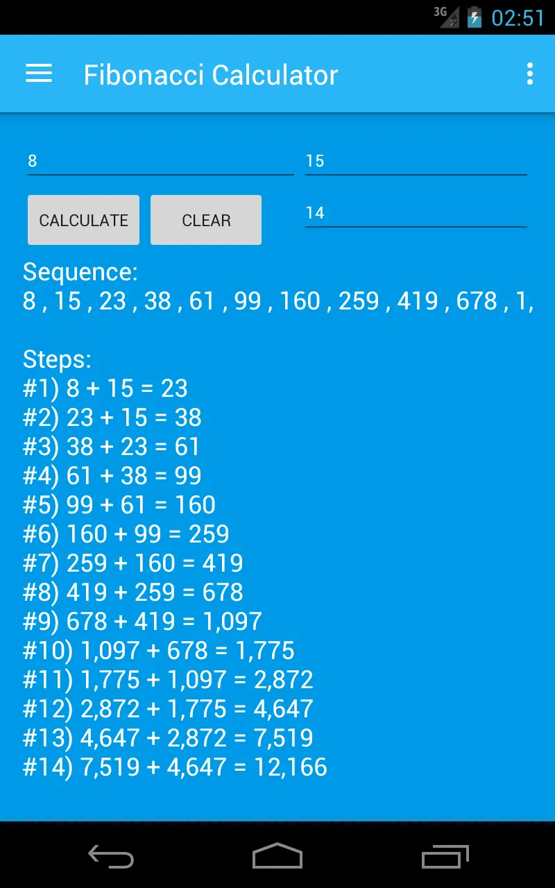 Fibonacci Calculator | Indus Appstore | Screenshot