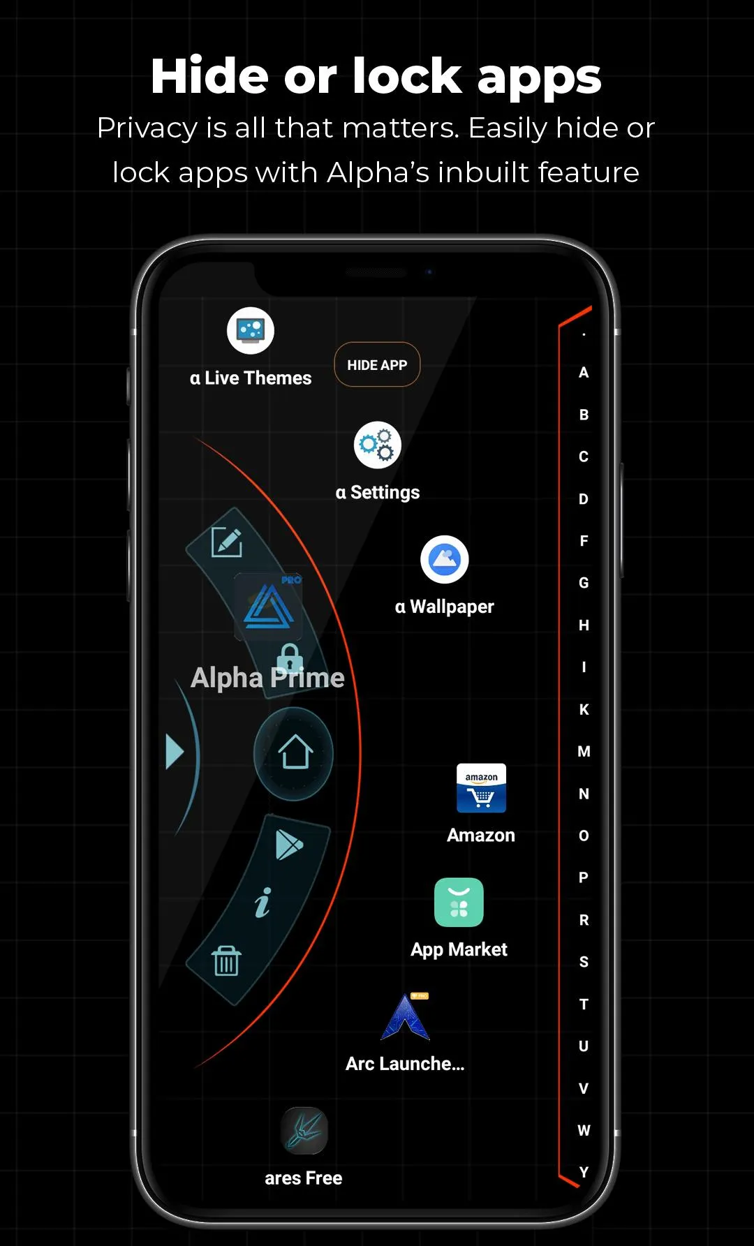 Alpha Hybrid Launcher 4D theme | Indus Appstore | Screenshot