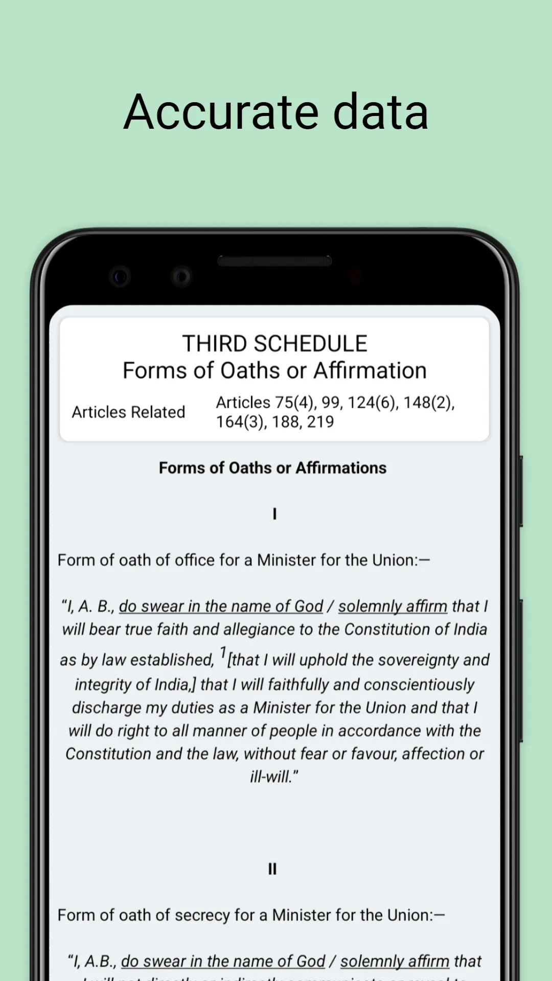 Constitution of India - CoI | Indus Appstore | Screenshot