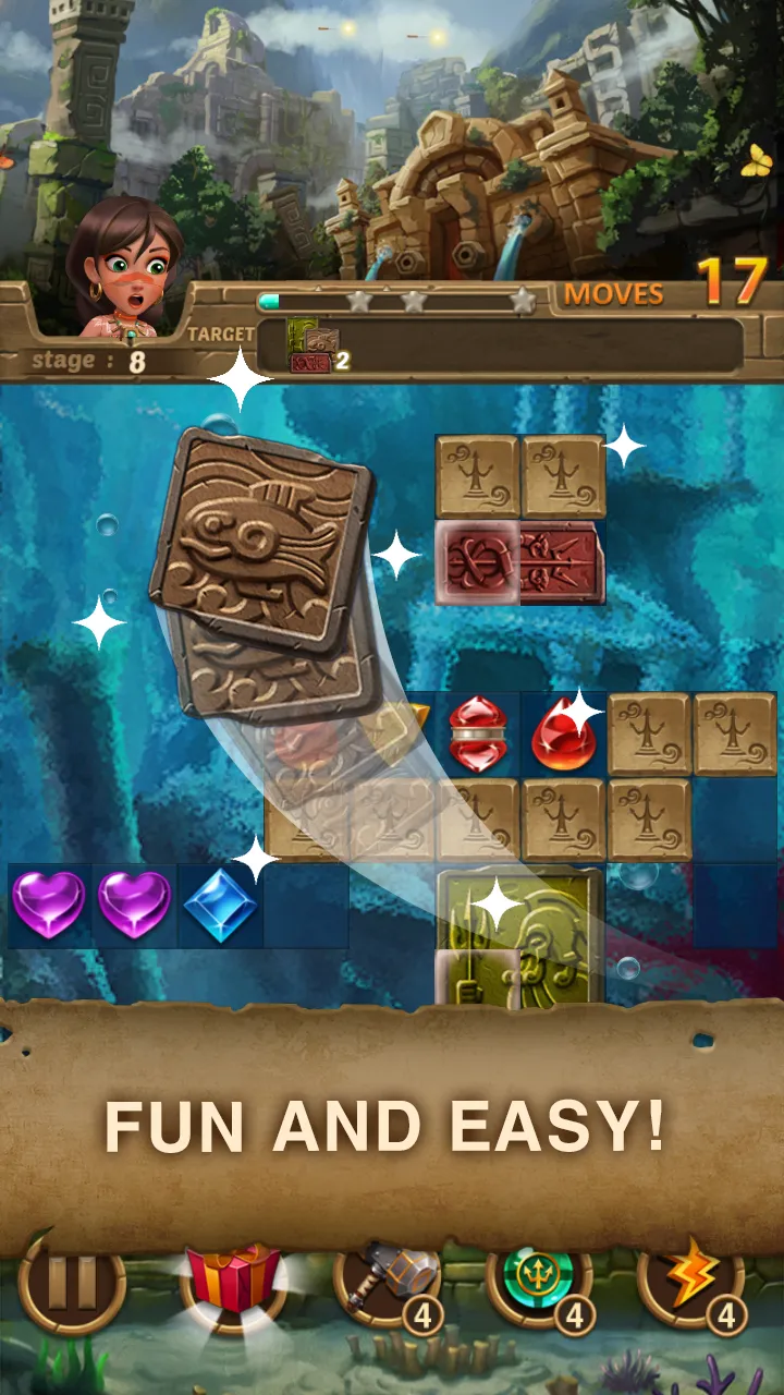 Jewels Atlantis: Puzzle game | Indus Appstore | Screenshot