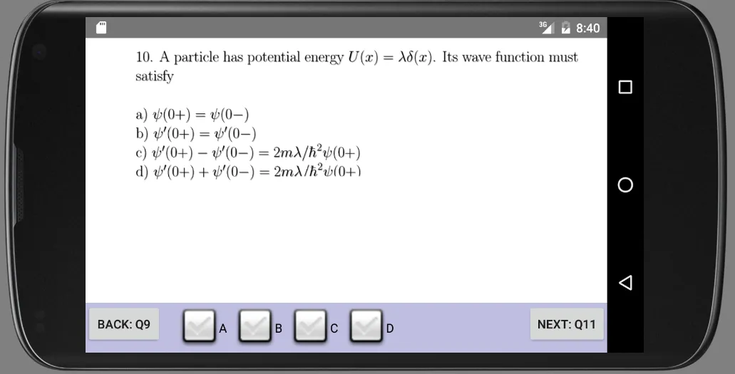 Physics Test Quantum Mechanics | Indus Appstore | Screenshot