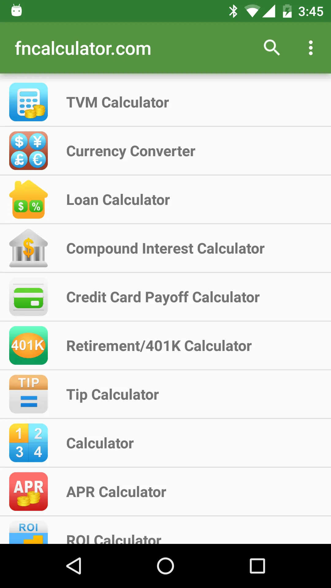 Financial Calculators | Indus Appstore | Screenshot