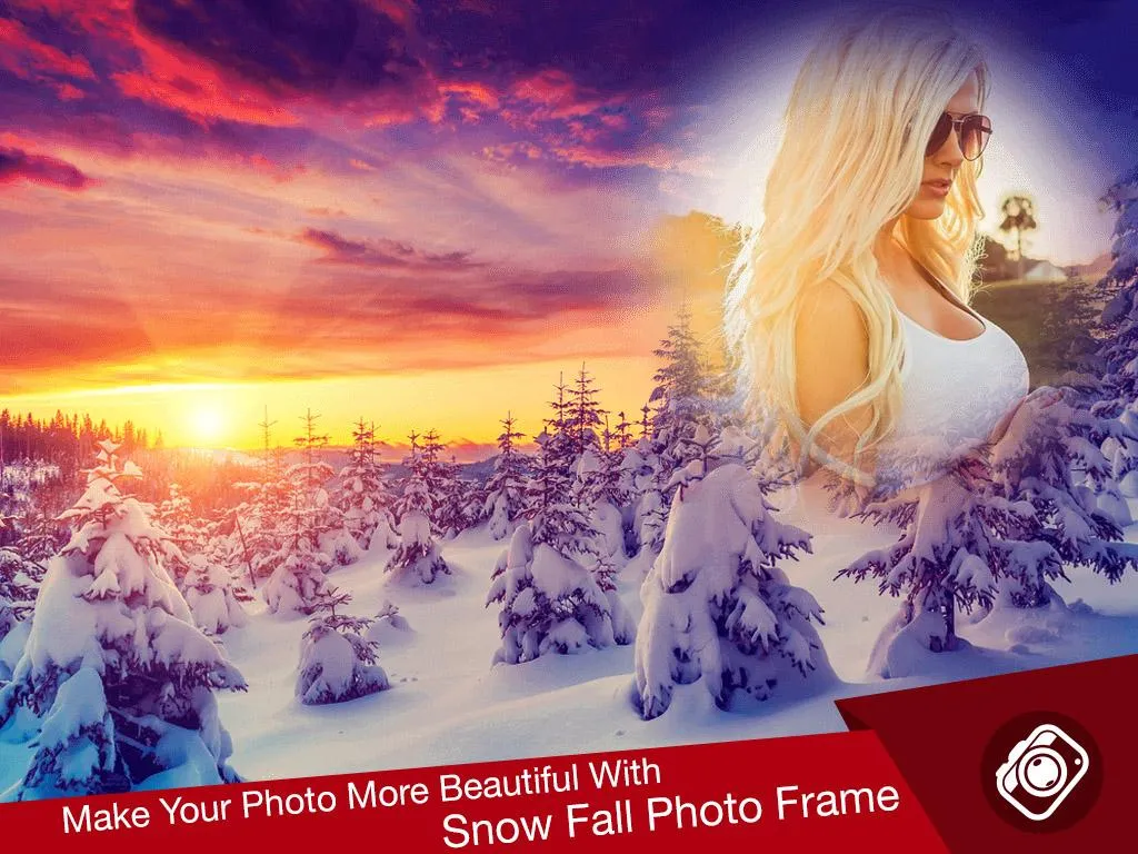 Snowfall Photo Frames | Indus Appstore | Screenshot