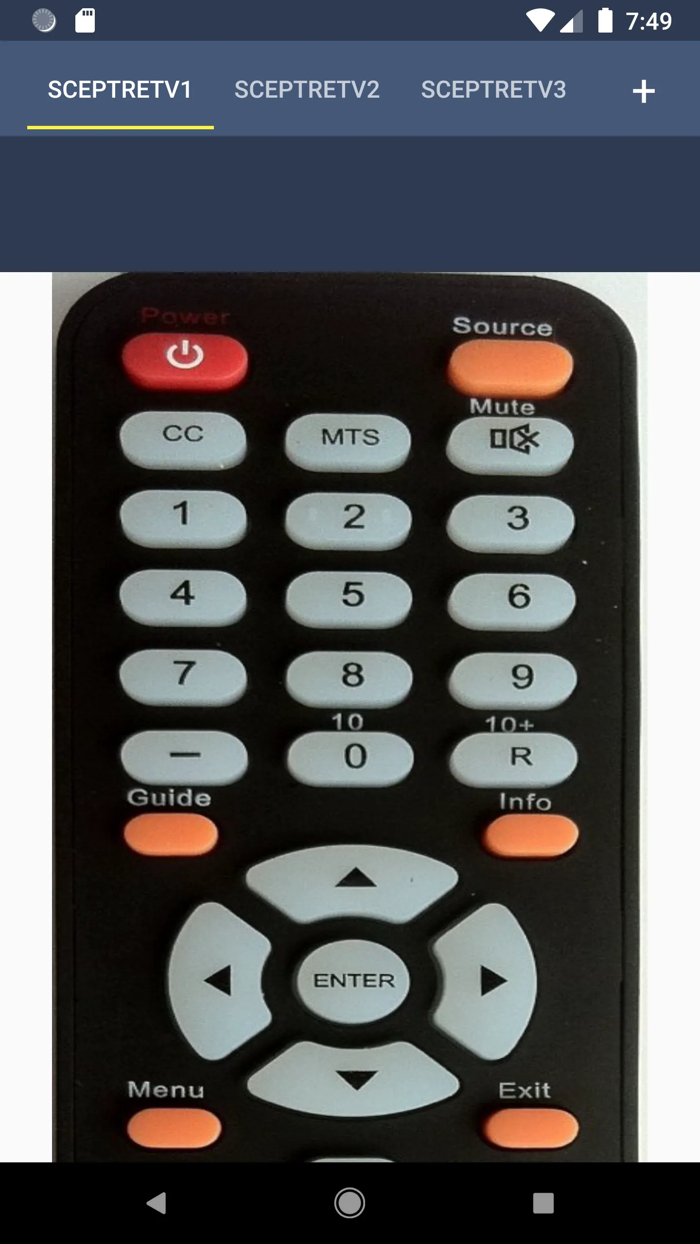 Sceptre TV Remote | Indus Appstore | Screenshot