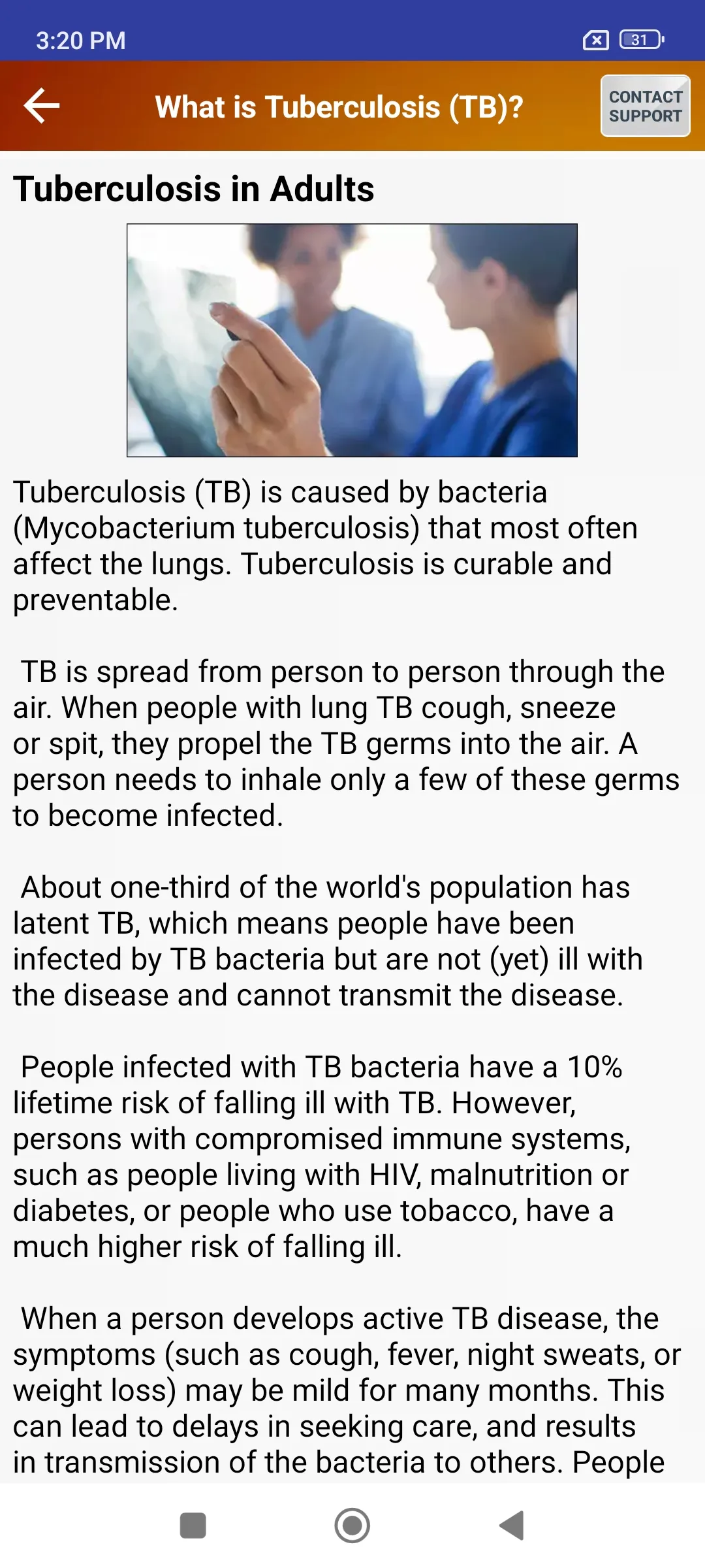 Tuberculosis TB Help & Diet | Indus Appstore | Screenshot