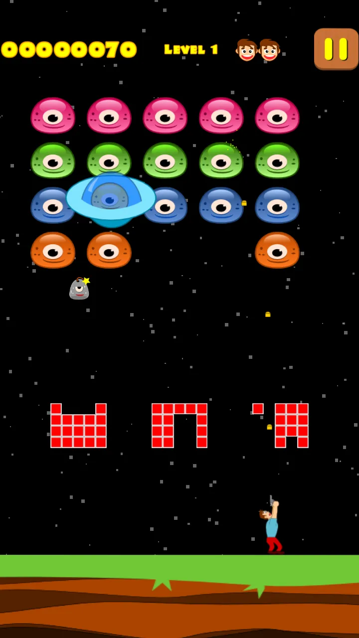 Jelly Invaders : UFO Invasion | Indus Appstore | Screenshot