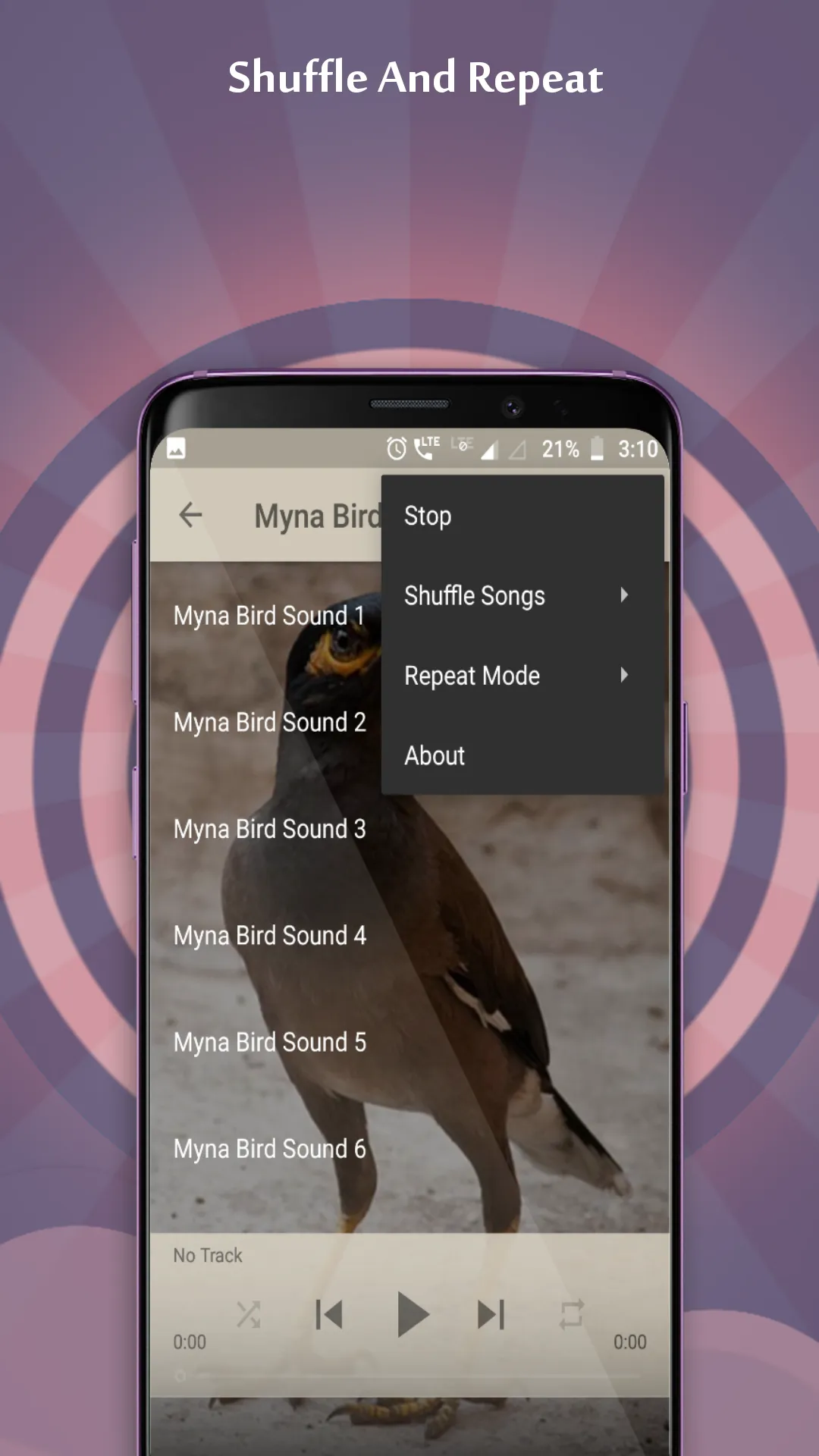 Myna Bird Sounds | Indus Appstore | Screenshot