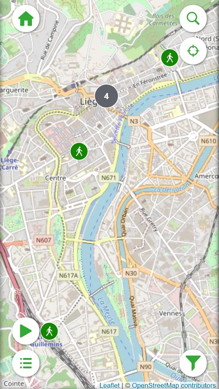 Walks through Liège | Indus Appstore | Screenshot