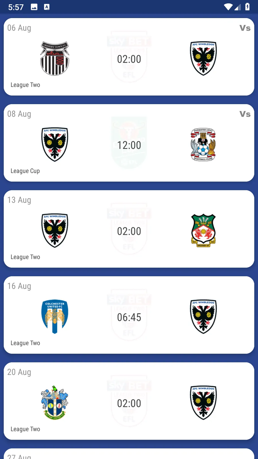 AFC Wimbledon Fan App | Indus Appstore | Screenshot