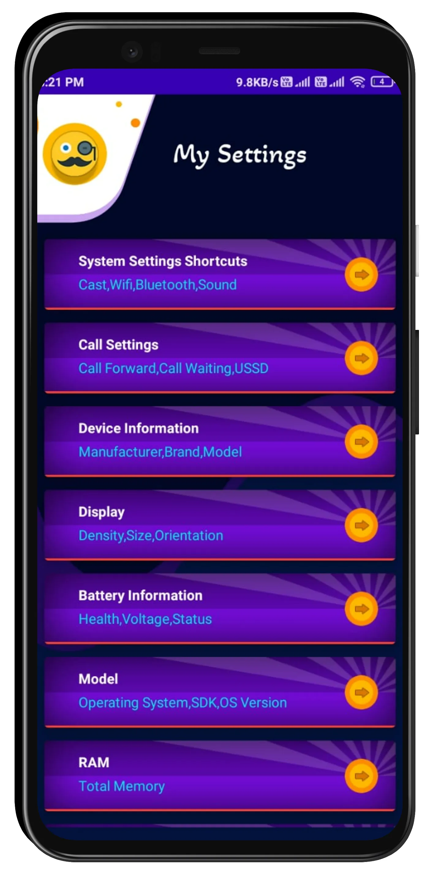 All Settings - Settings app | Indus Appstore | Screenshot