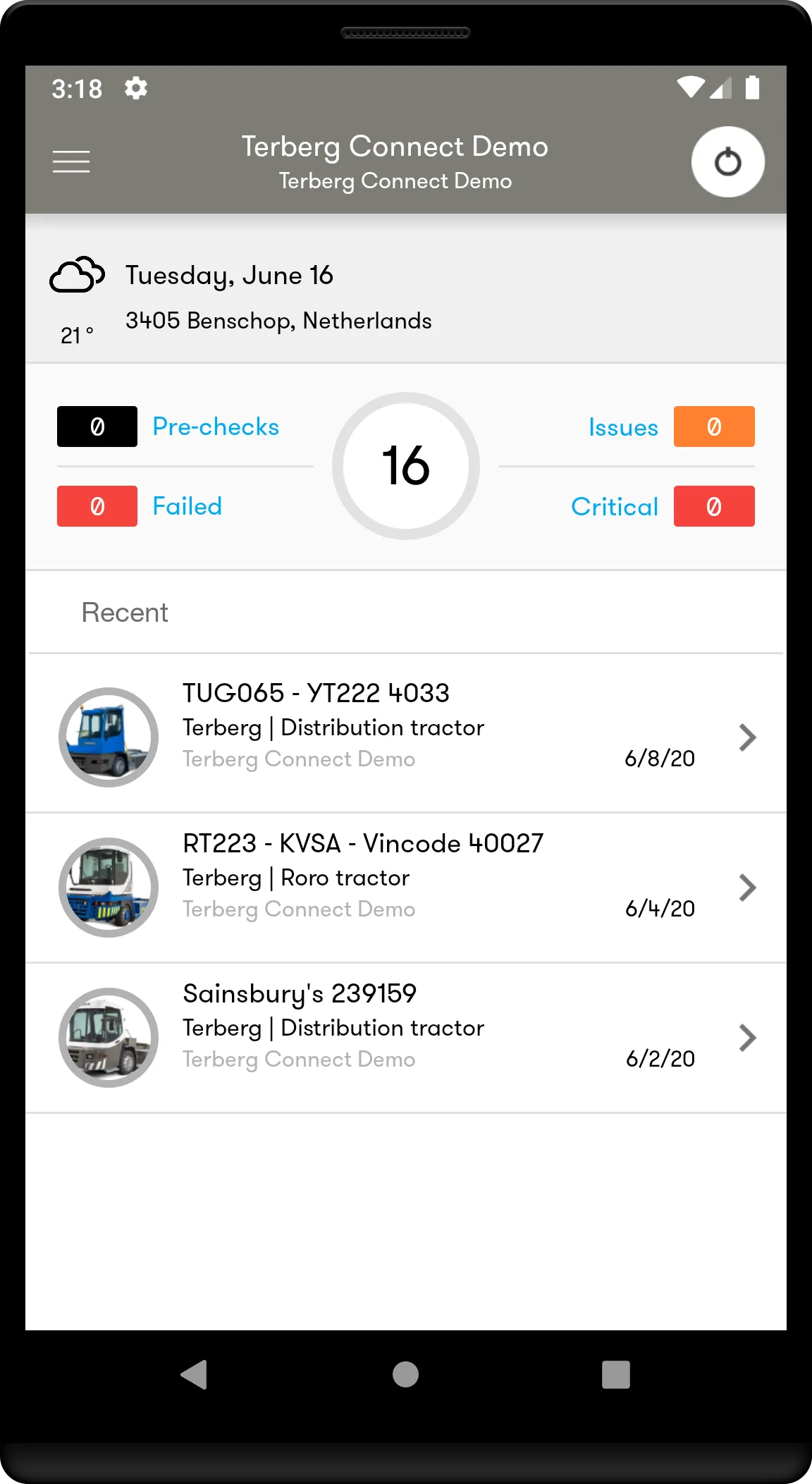 TERBERG CONNECT ON | Indus Appstore | Screenshot