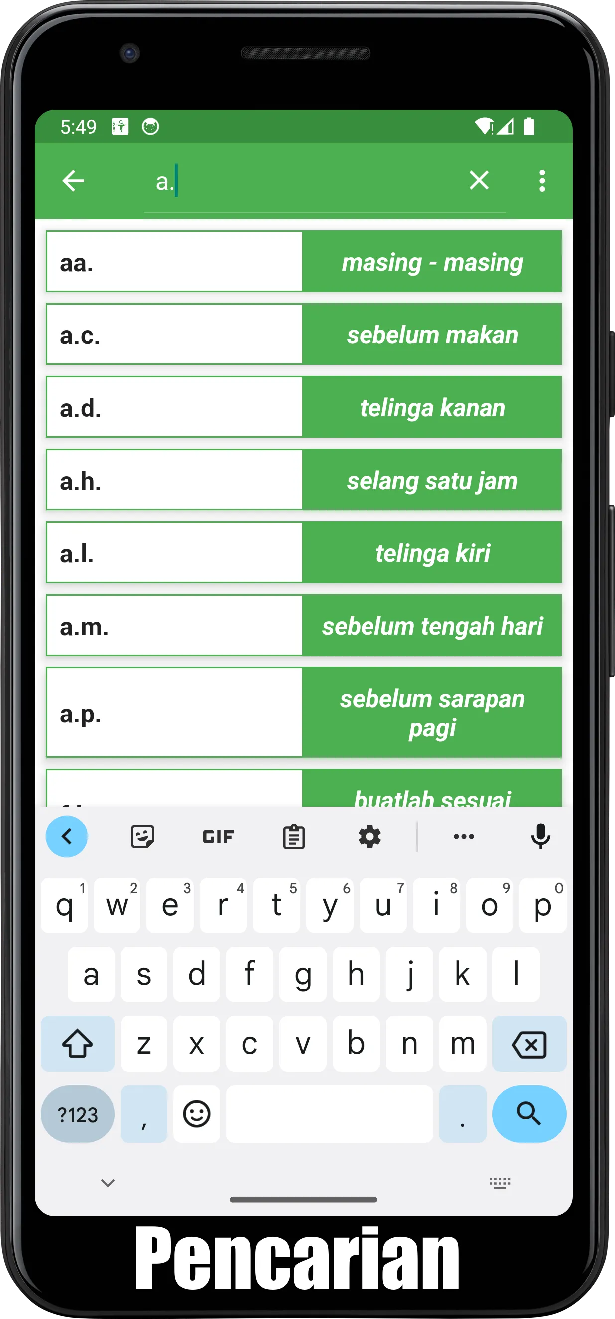 Kamus Farmasi Singkatan Latin | Indus Appstore | Screenshot