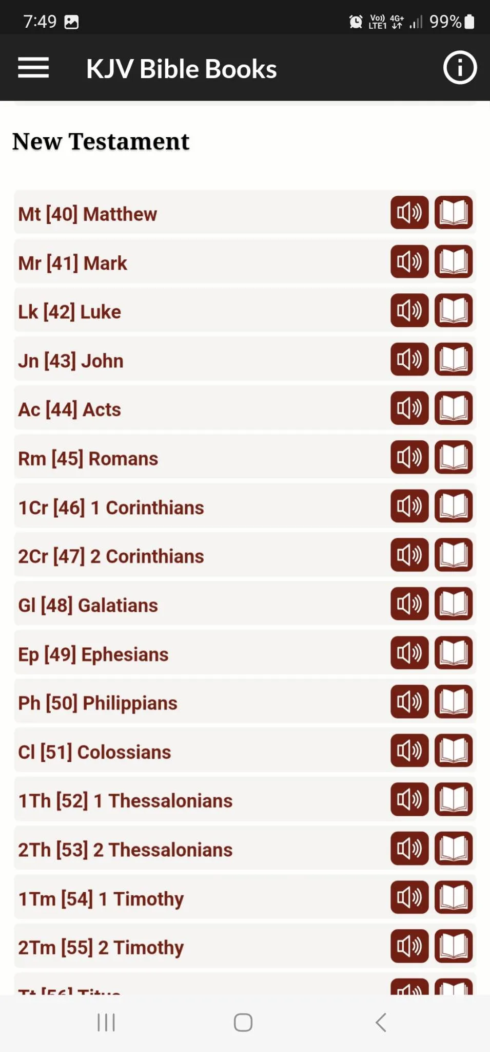 King James Audio - KJV Bible | Indus Appstore | Screenshot