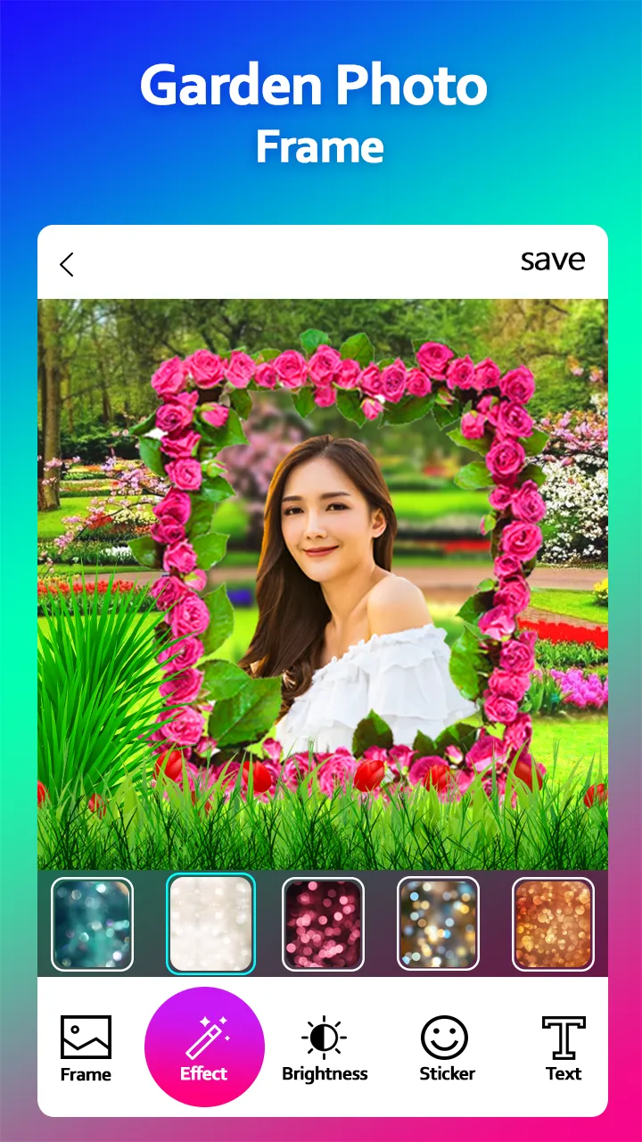 Garden Photo Frame Editor | Indus Appstore | Screenshot