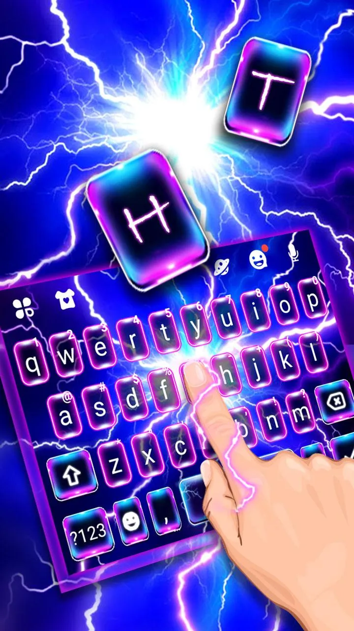 Flash Lightning Keyboard Theme | Indus Appstore | Screenshot