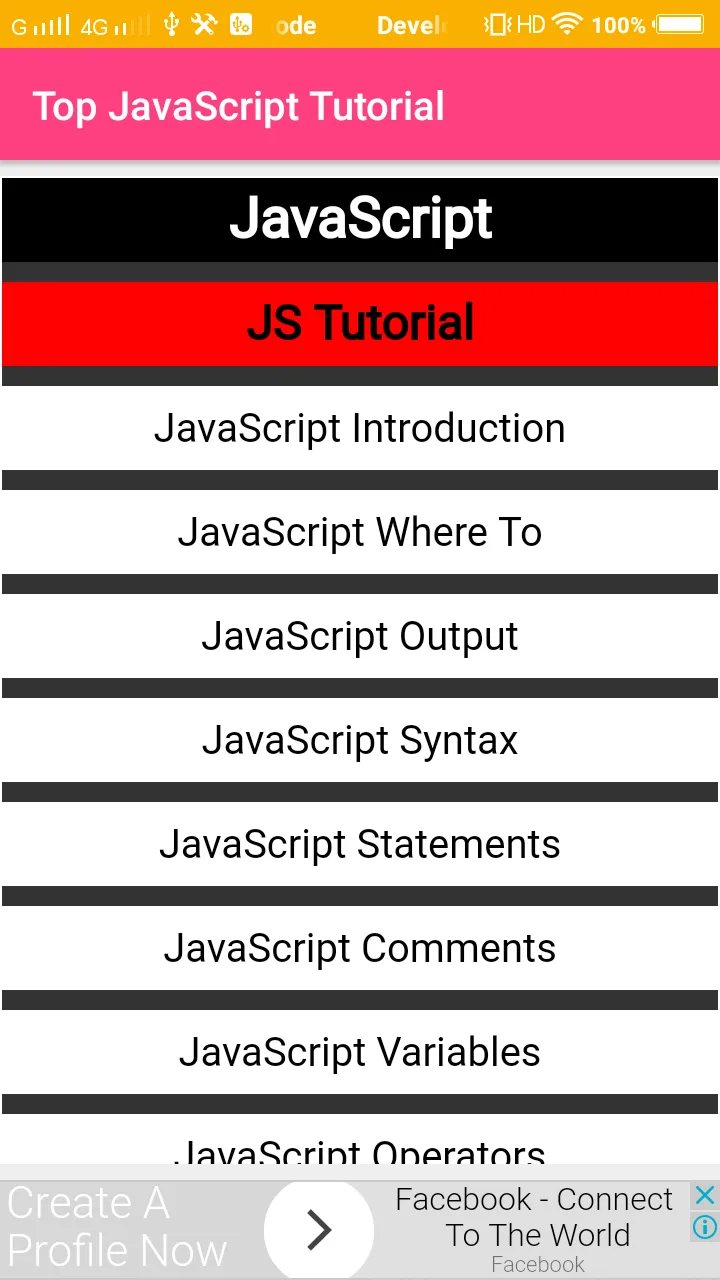 JavaScript Tutorial | Indus Appstore | Screenshot