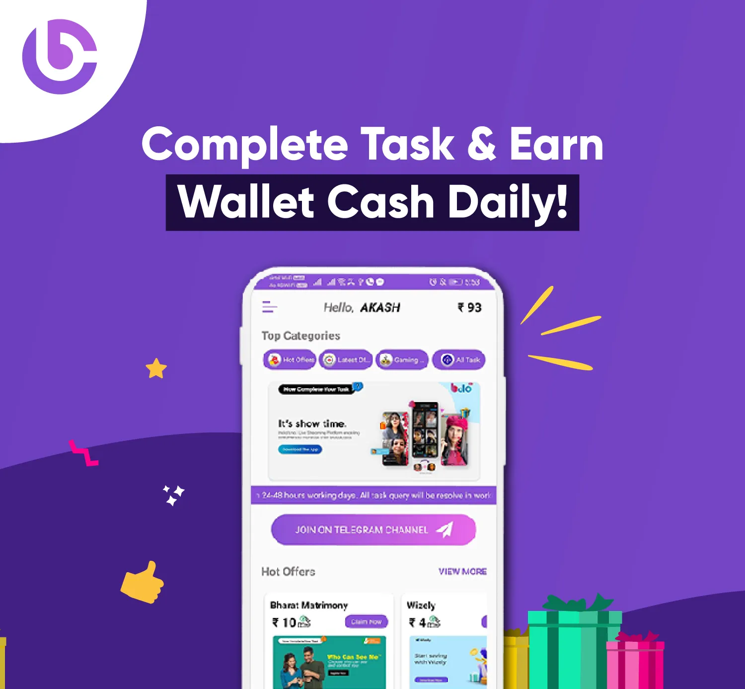 Earn Wallet Cash Daily | Indus Appstore | Screenshot