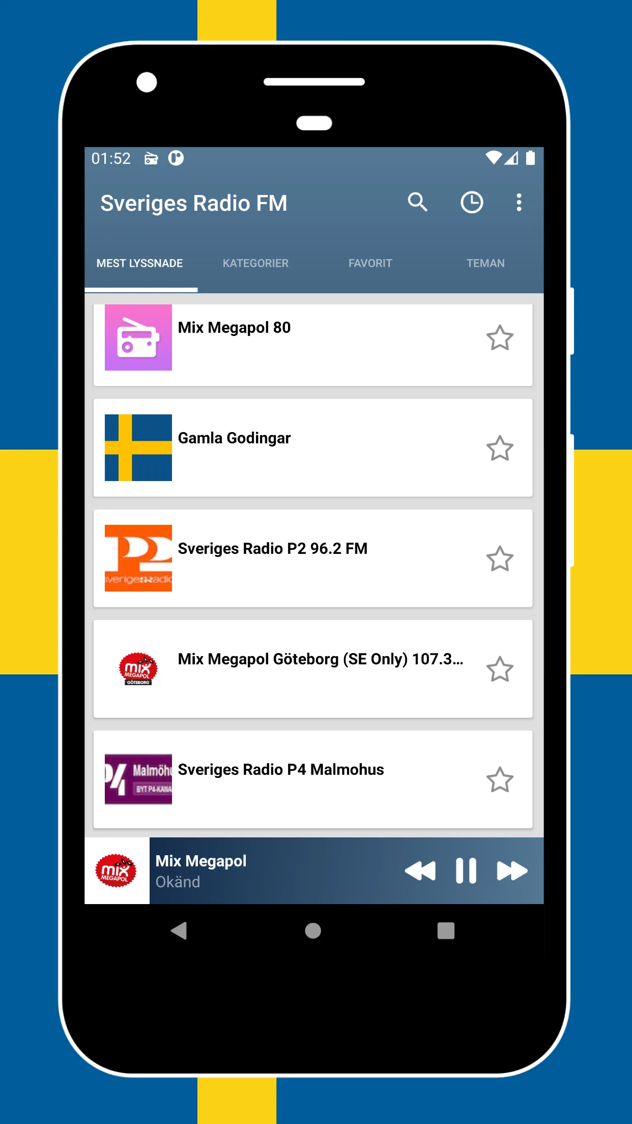 Radio Sweden FM - DAB Radio | Indus Appstore | Screenshot