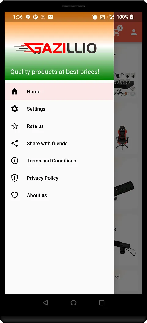 Gazillio Online Shopping App | Indus Appstore | Screenshot