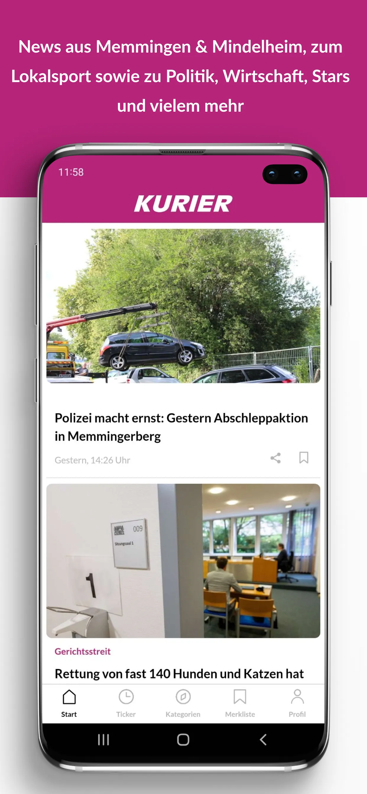 KURIER VERLAG | Indus Appstore | Screenshot