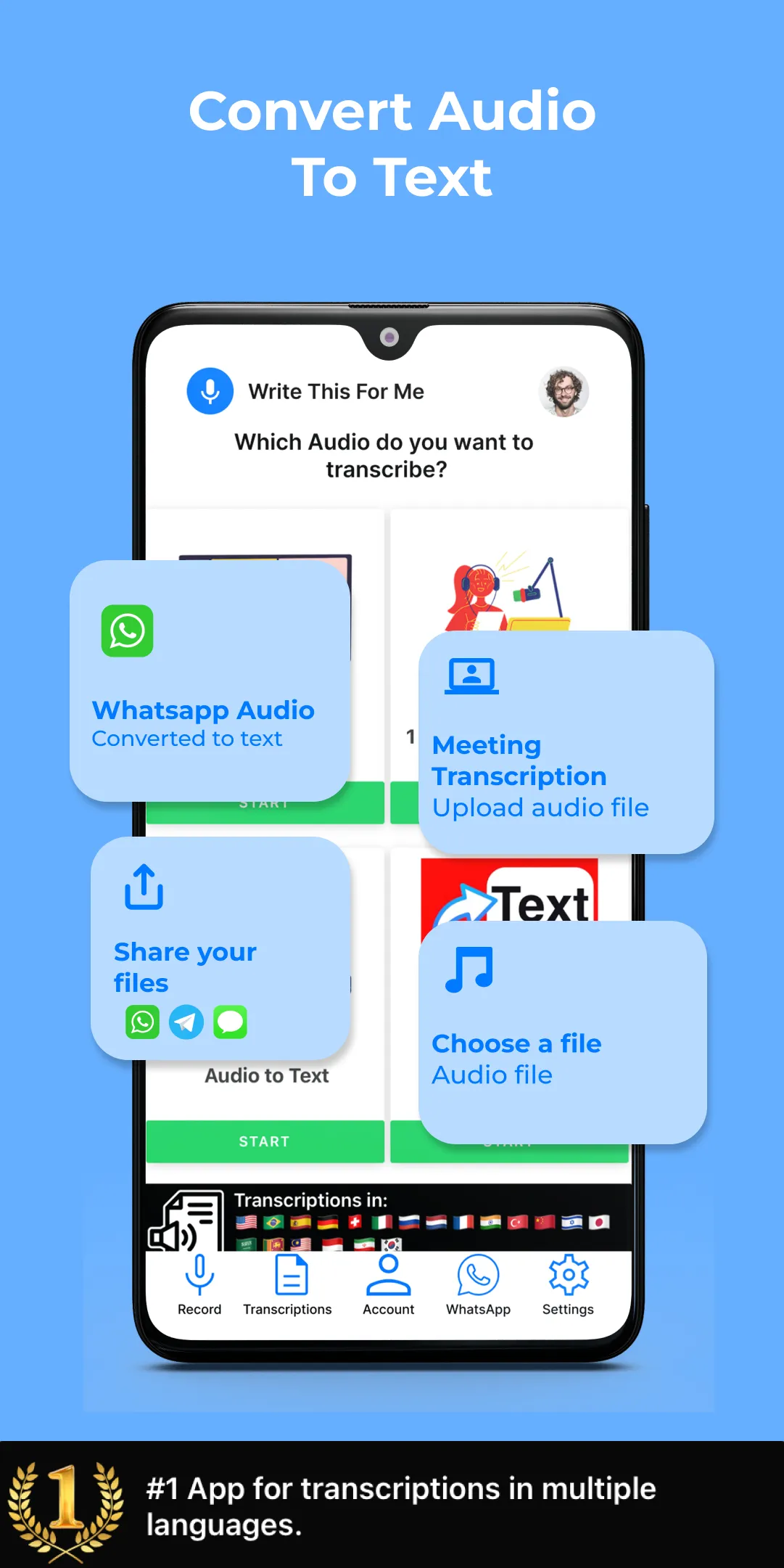 Audio Convert Text Transcribe | Indus Appstore | Screenshot