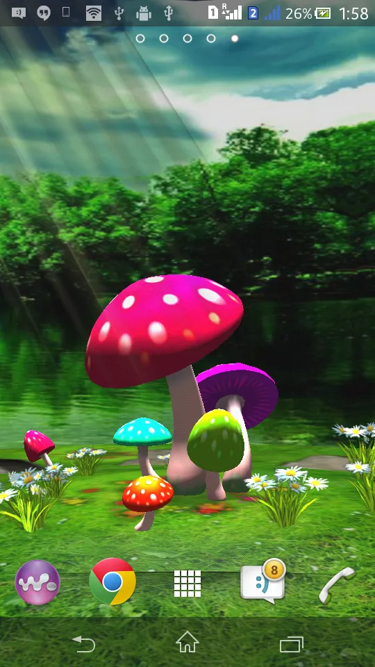 3D Mushroom Live Wallpaper New | Indus Appstore | Screenshot