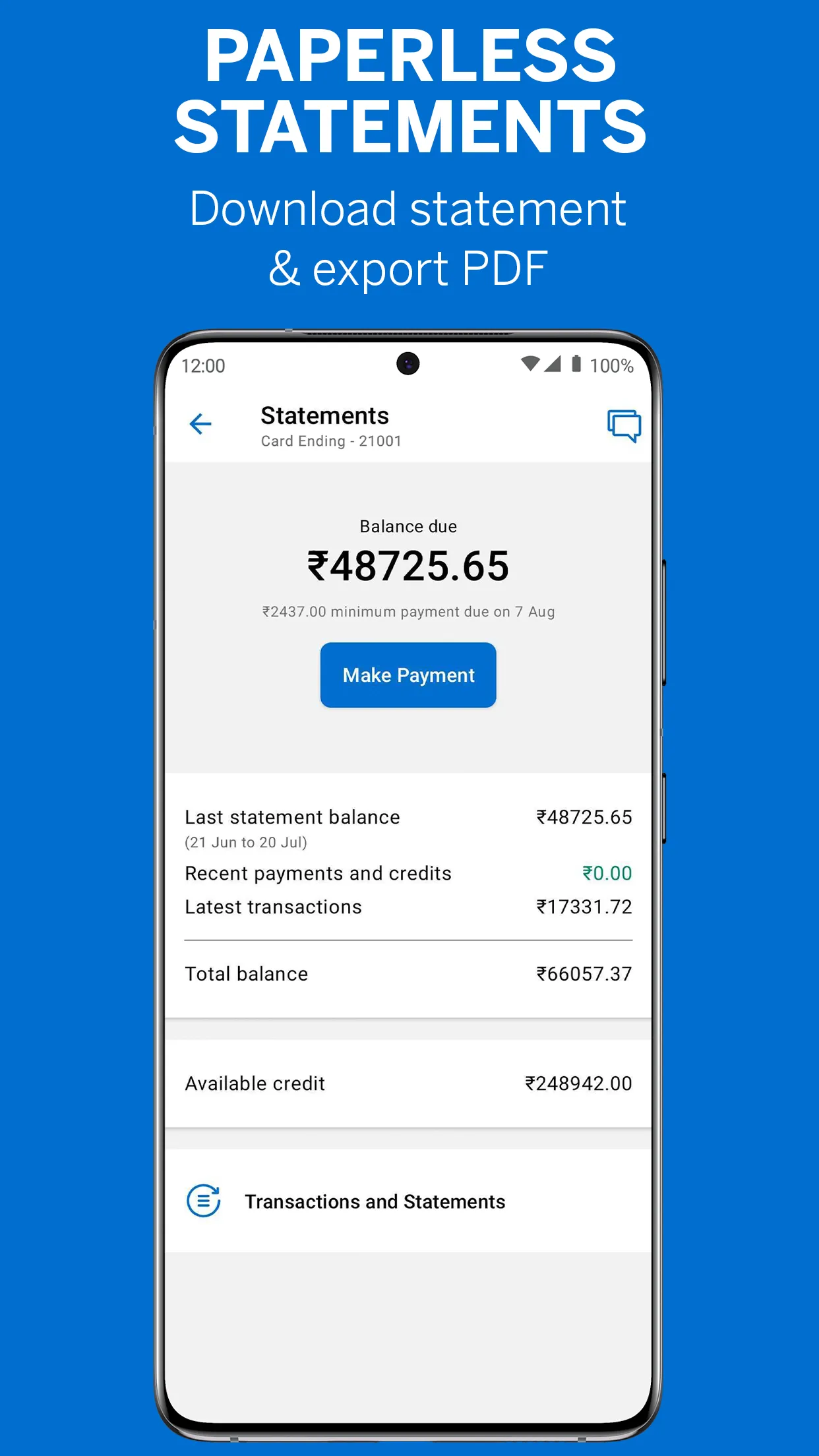 Amex India | Indus Appstore | Screenshot