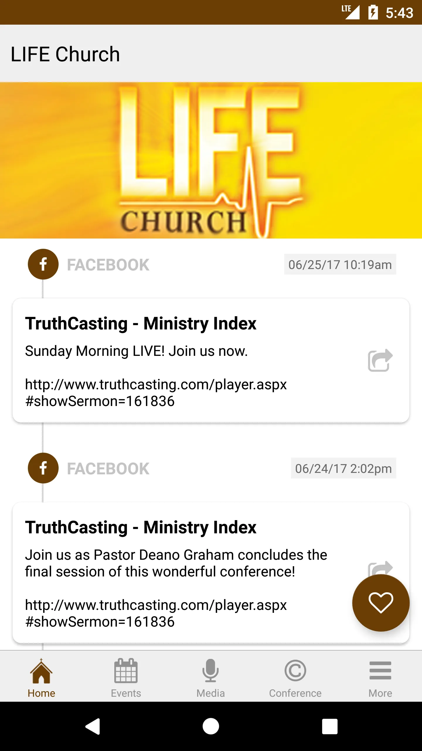 LIFE Church of Mt. Dora | Indus Appstore | Screenshot