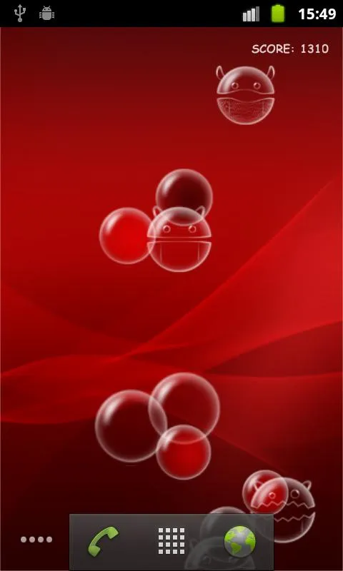 Bubble Droid Live Wallpaper | Indus Appstore | Screenshot