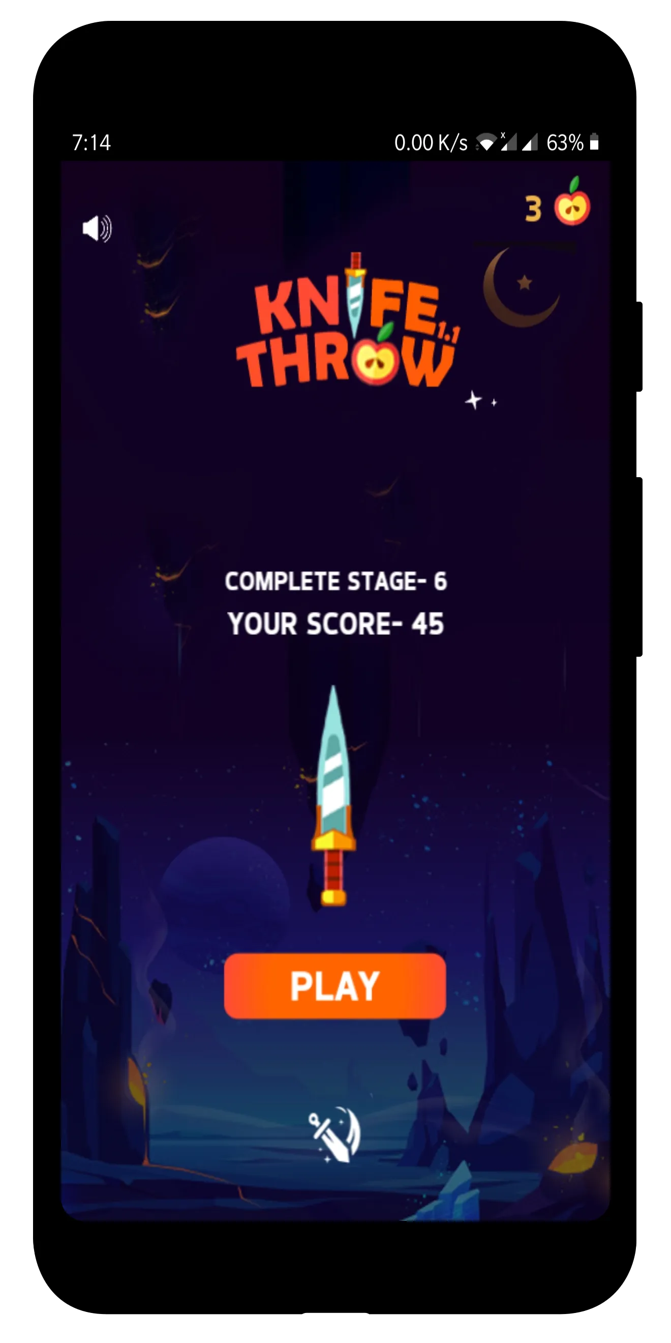 KnifeThrow exciting knife game | Indus Appstore | Screenshot