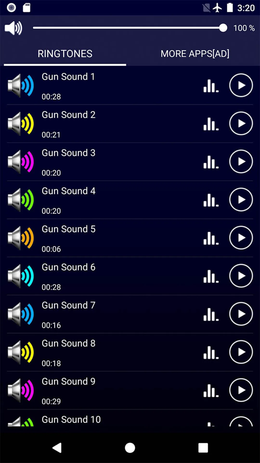 Gun Sounds Ringtones | Indus Appstore | Screenshot