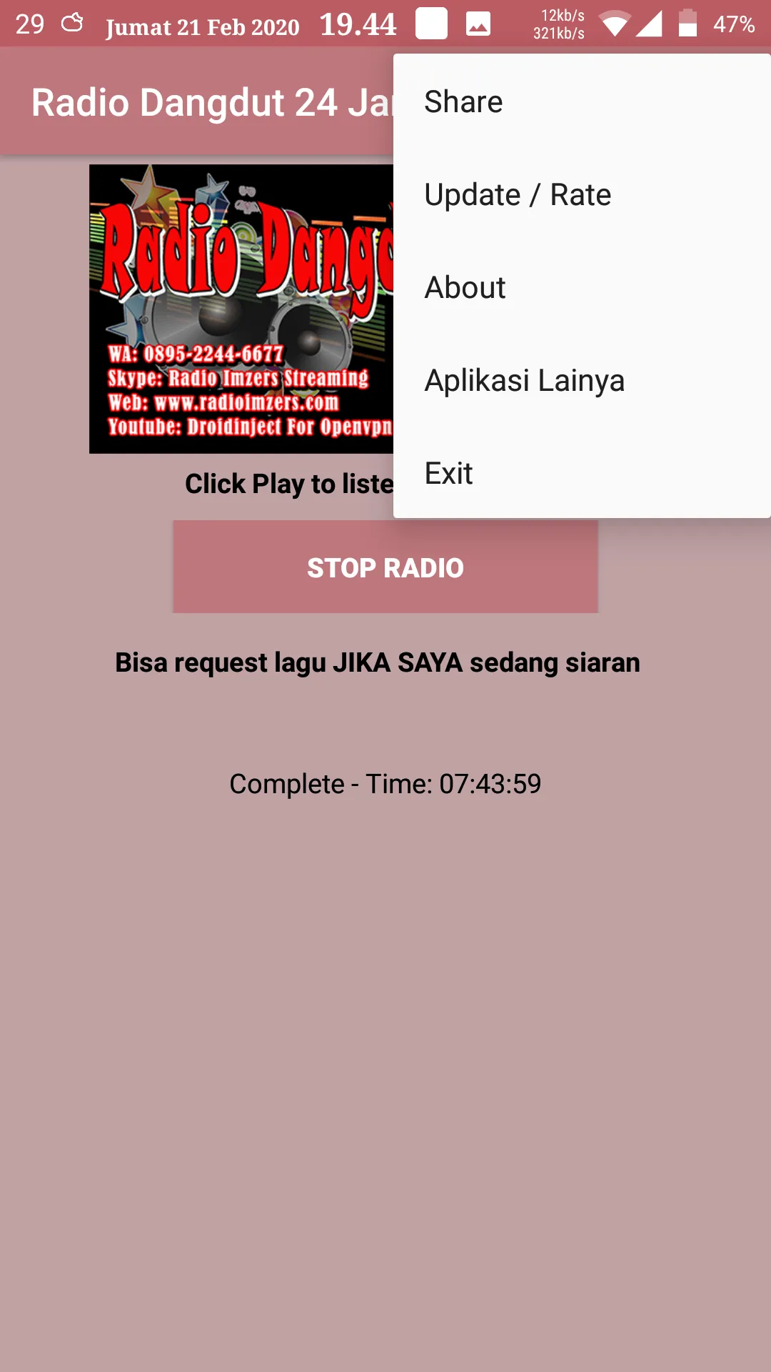 Radio Dangdut 24 Jam | Indus Appstore | Screenshot