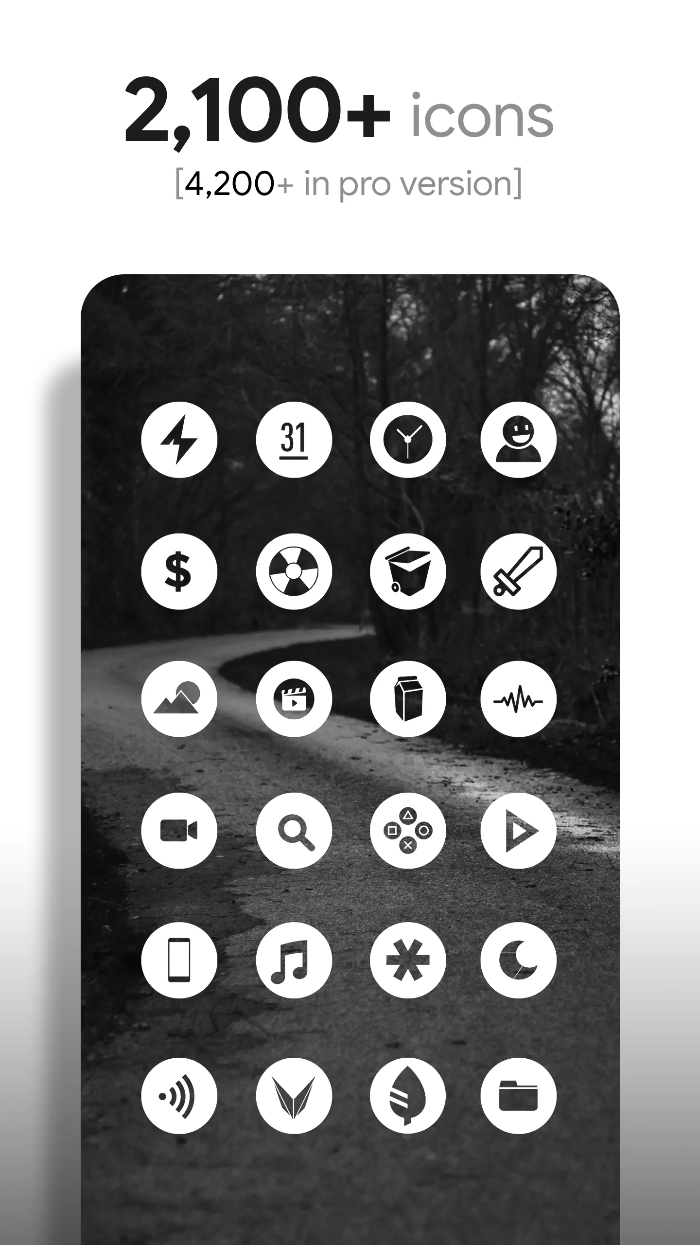 Light Void - Flat White Icons | Indus Appstore | Screenshot