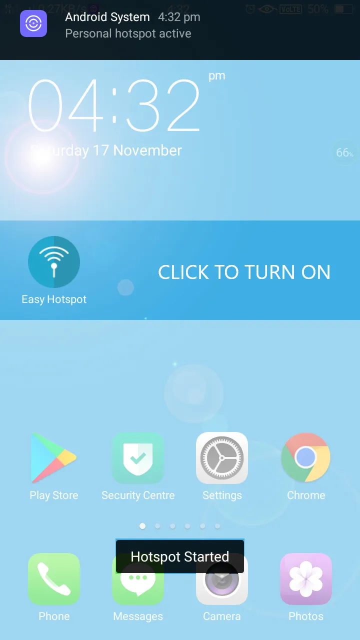 Quick Hotspot - Homescreen Hot | Indus Appstore | Screenshot