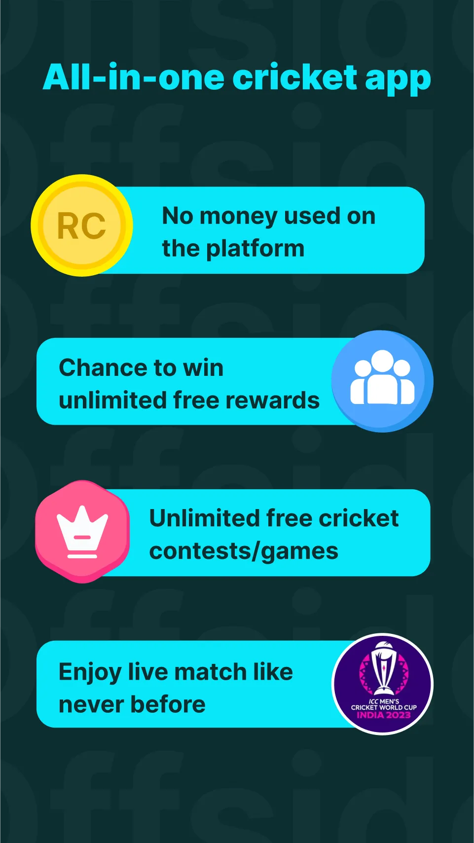 Offside: Cricket Quiz, Contest | Indus Appstore | Screenshot