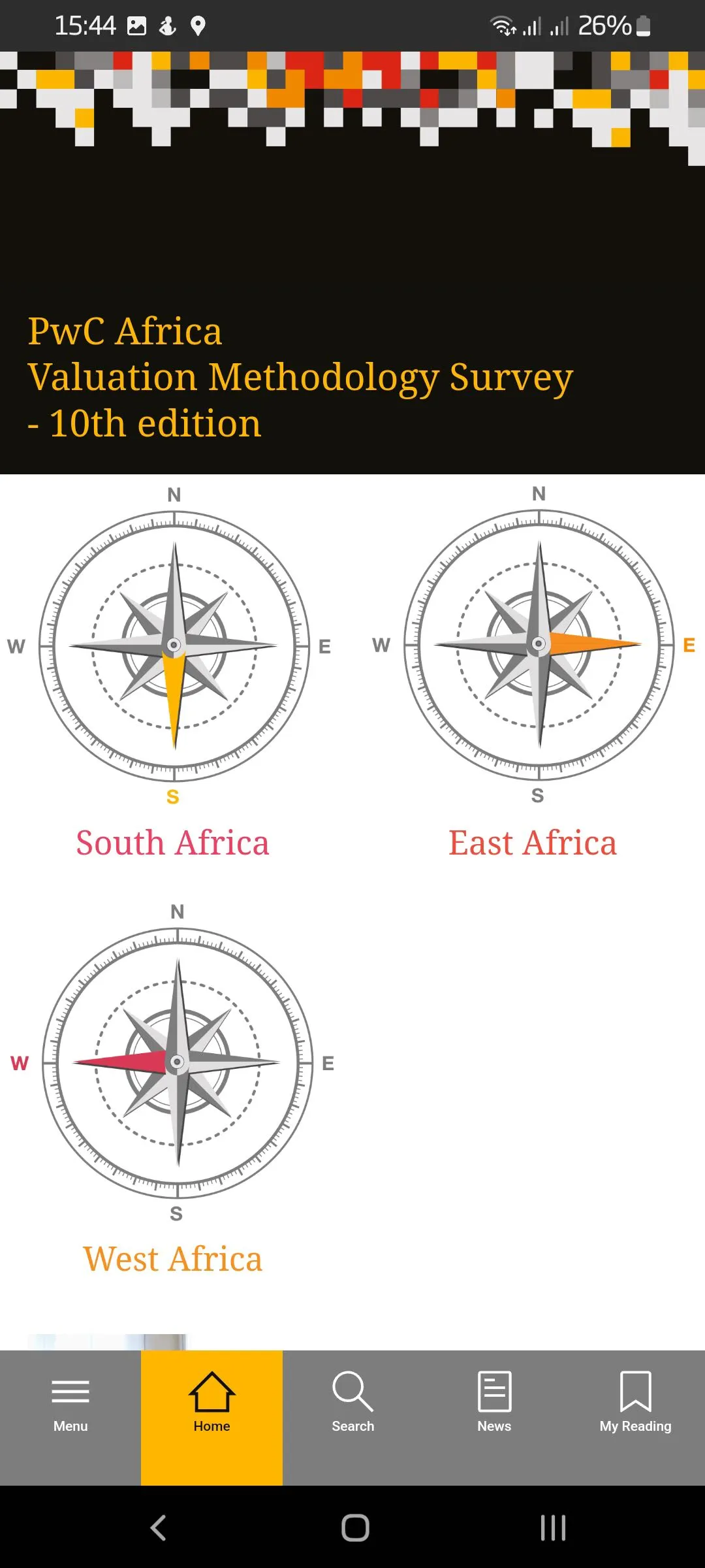 PwC Africa Valuation Survey | Indus Appstore | Screenshot