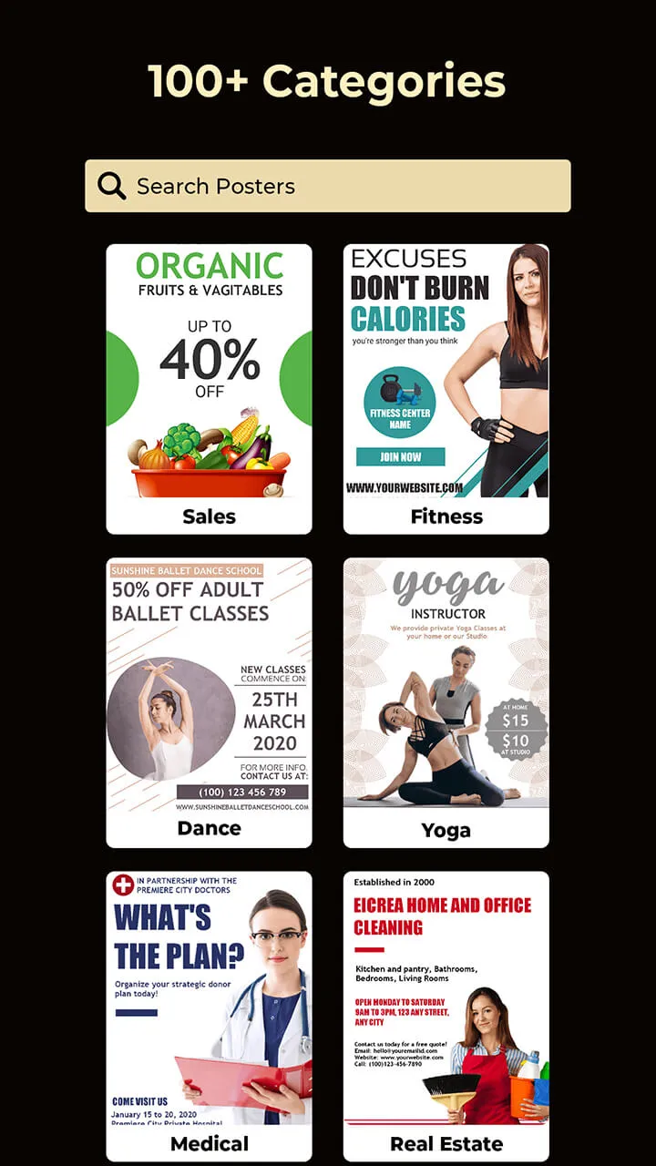 Poster Maker: Flyer Designer | Indus Appstore | Screenshot