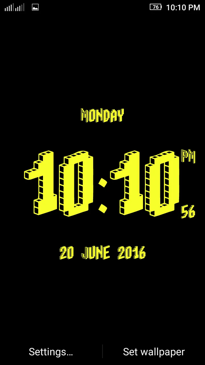 3D Digital Clock LWP | Indus Appstore | Screenshot